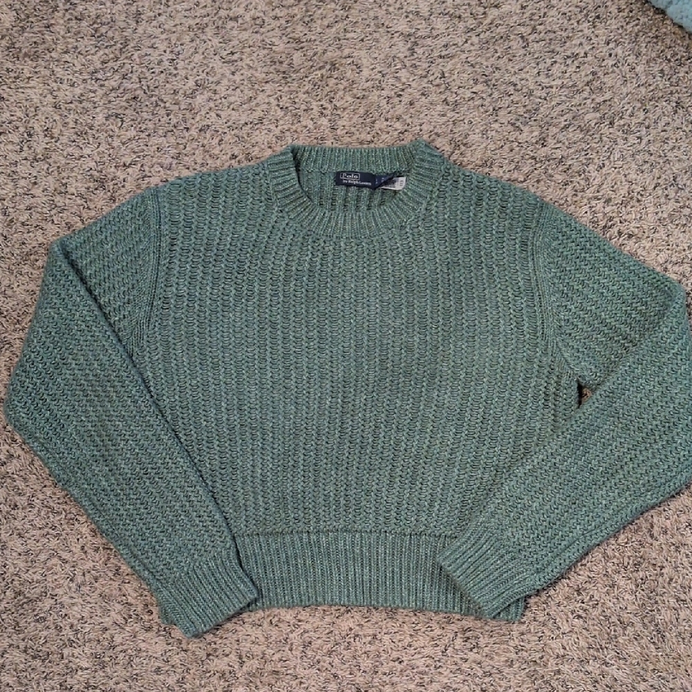 Ralph Lauren Sage Green Knit Sweater